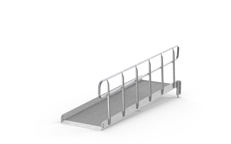Complete ramps, Railing on one side