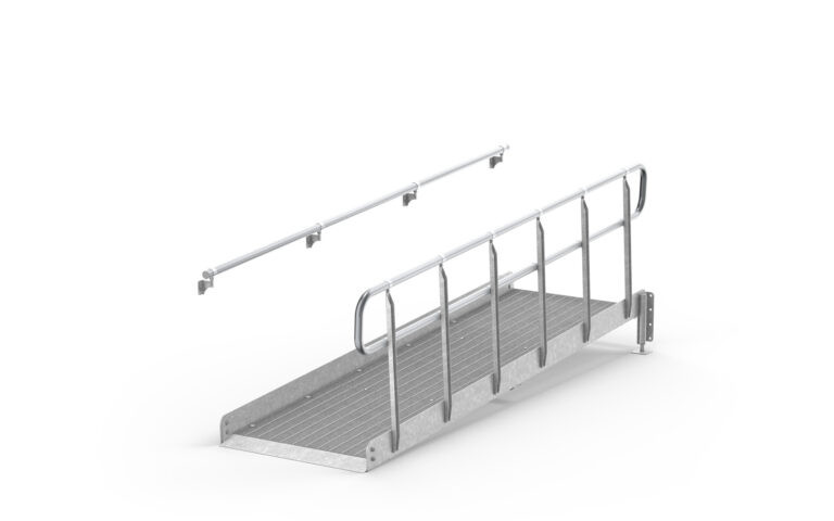 Complete ramps, Railing on one side, banister on one side