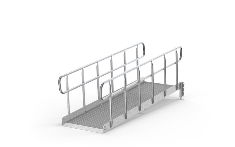 Complete ramps, Railing on two sides