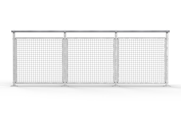 Sectional Railing, Woven wire mesh