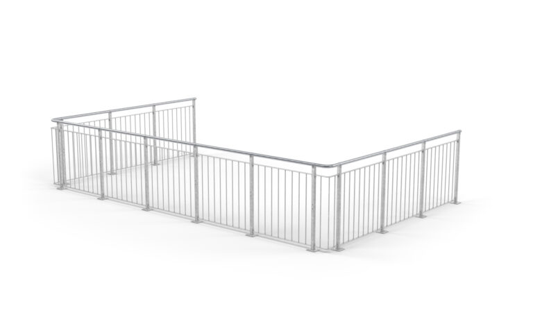 Sektionsräcke Räcke Rundstång