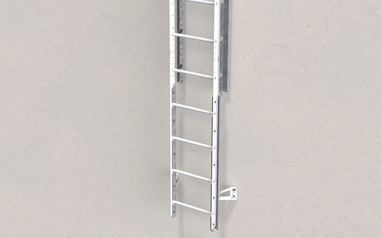 Reinforcement of a cat ladder