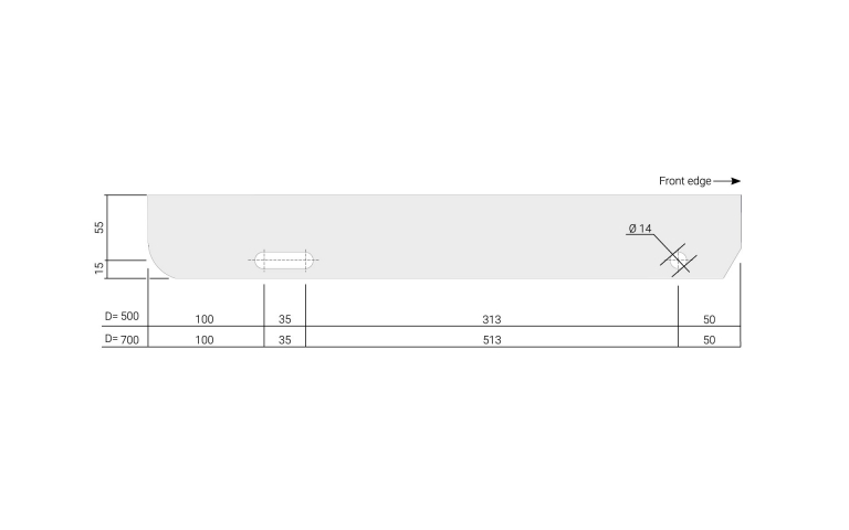 Landing end, Type 70 – Depth 500 & 700 mm