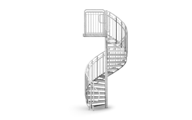 Spiraltrappa Räcke Bygel