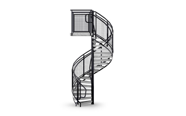 Spiraltrappa Räcke Nät