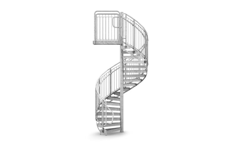 Spiraltrappa Räcke Rundstång