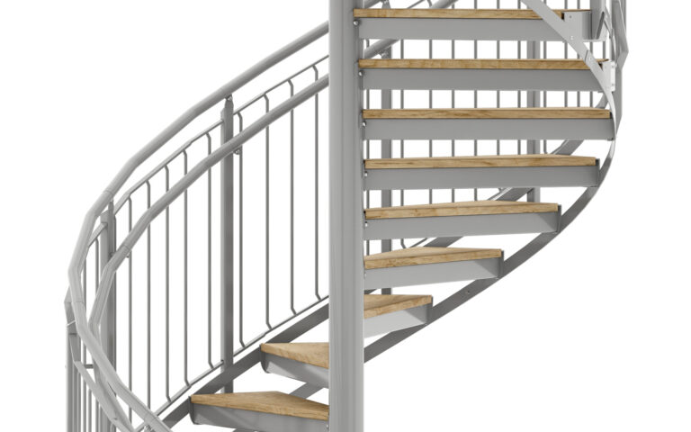 Spiraltrappa Räcke Rundstång
