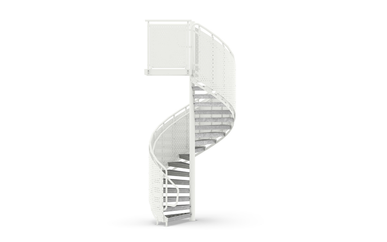 Spiral staircases, Railing Sheet Metal