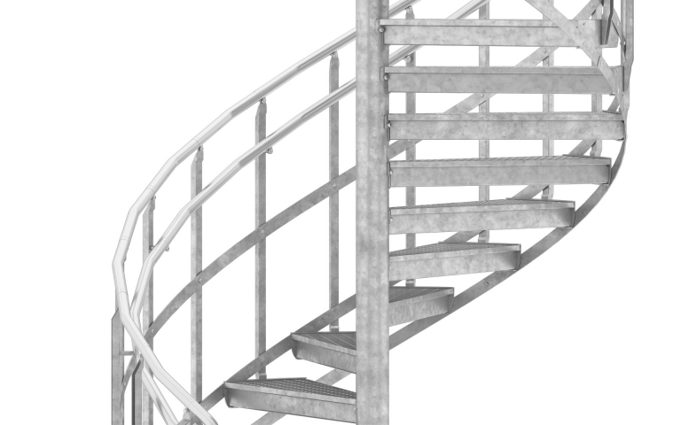 Spiral staircases, Railing Intermediate Rail