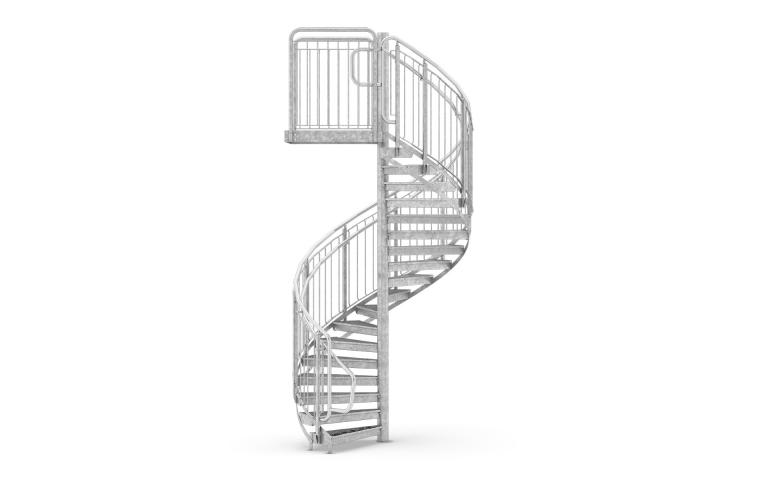 Spiral staircases, Railing Round Bar