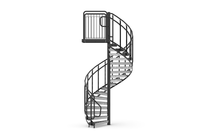 Spiral staircases, Railing Standard