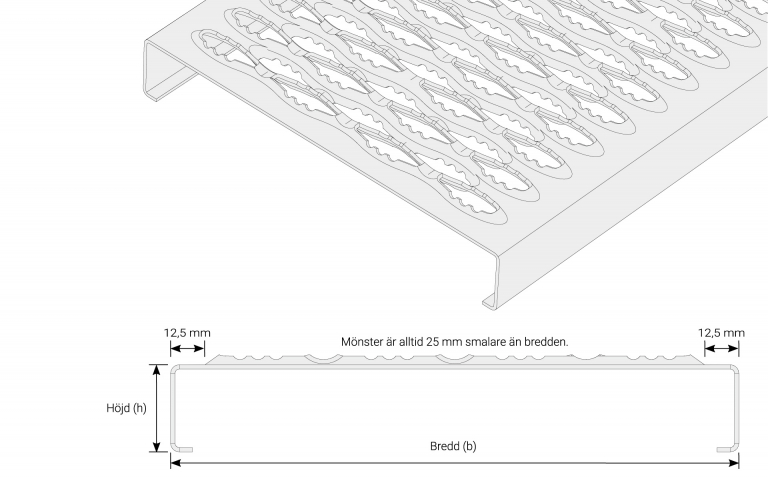 Slit plank type flooring, Aluminium