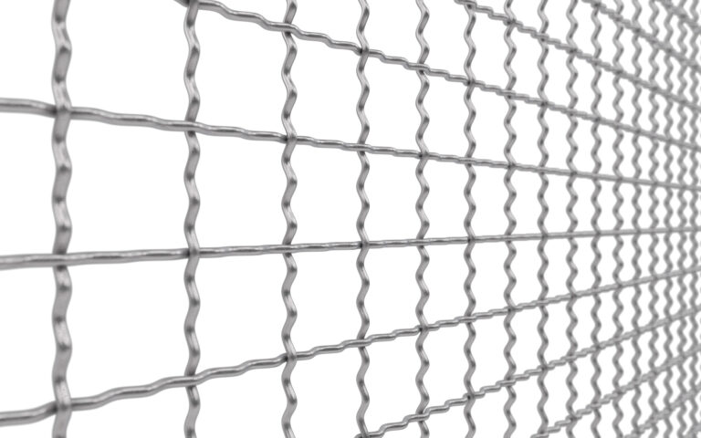 Steel walkways, Railing, Woven wire mesh