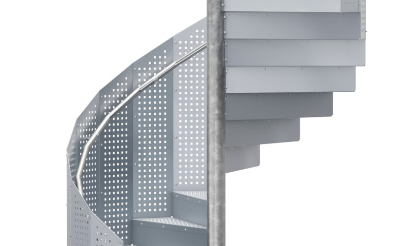 Square Railing, Spiral Staircase JOS