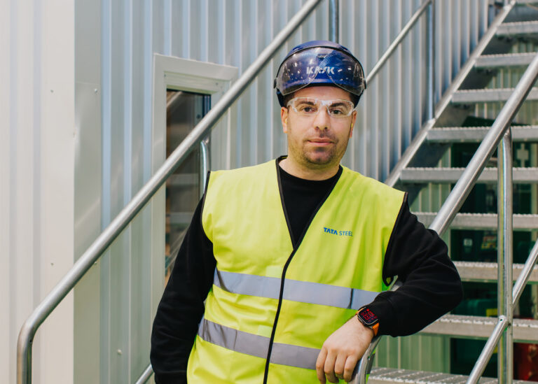 Florjan Reka, arbetsledare  på Tata Steels servicecenter